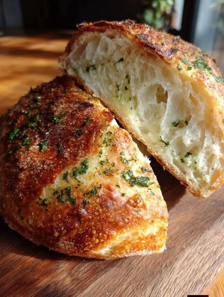 Garlic Herb Sourdough Bread Recipe