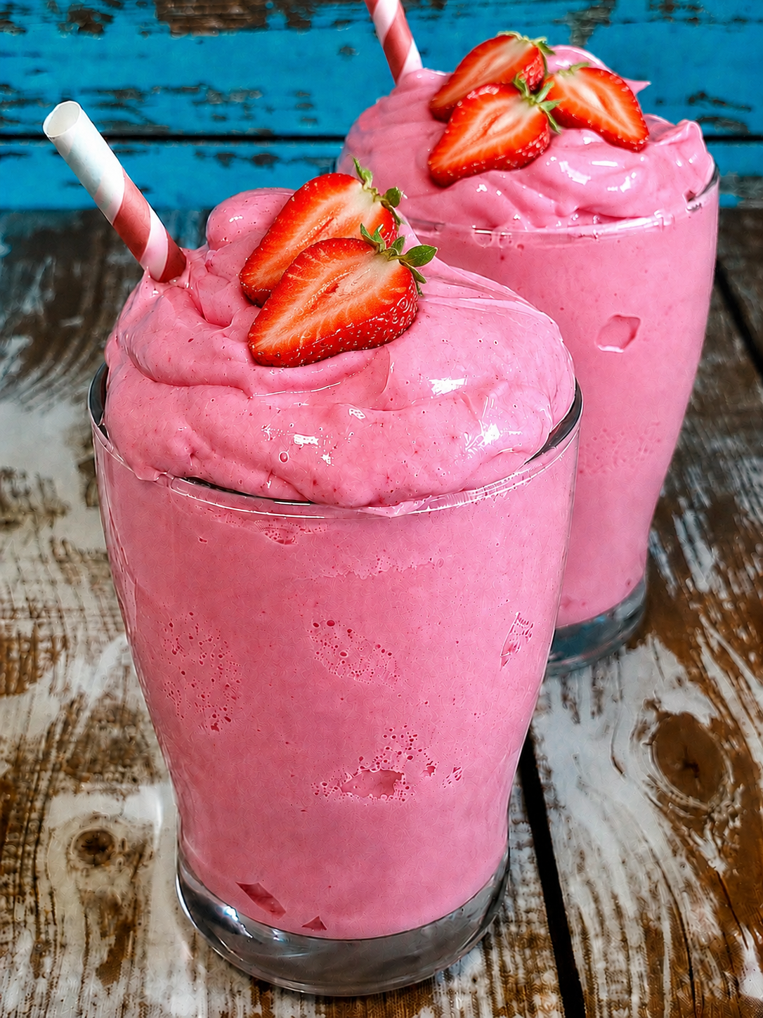 Creamy Strawberry Milkshake
