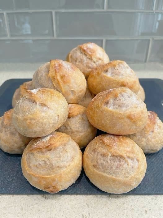 Rustic Sourdough Bread Rolls Recipe