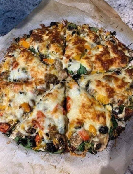 Gluten Free Loaded Veggie Pizza Recipe