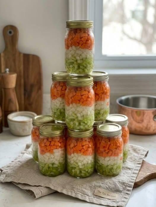 Pressure Canned Mirepoix