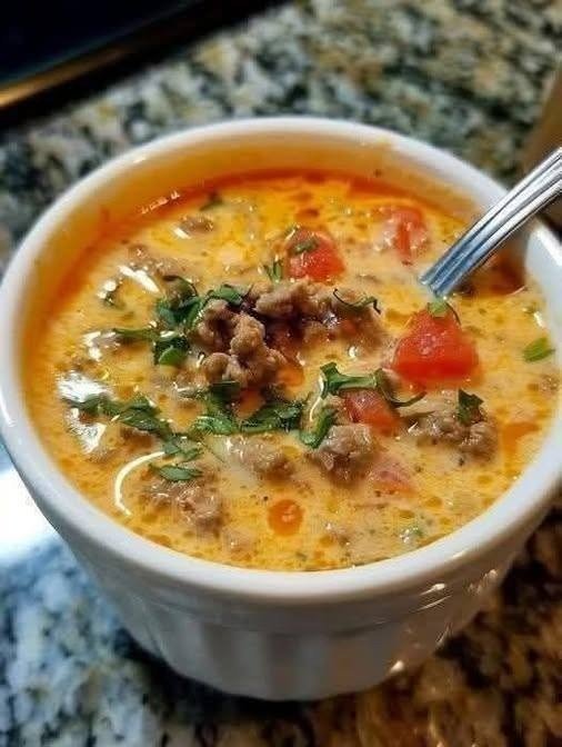 Creamy Beef and Tomato Soup Recipe